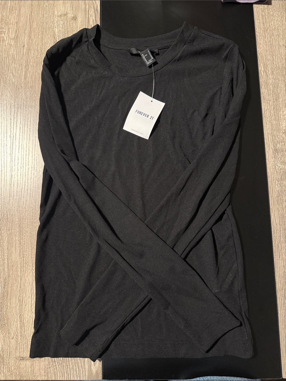 Forever 21 Black Long Sleeve Tee